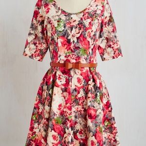 Abiding Beauty Dress in Pink Floral